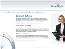 Tablet Screenshot of landmarksoftware.com.au
